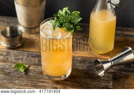 Boozy Refreshing Tiki Fog Cutter Cocktail
