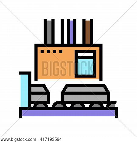Processing Aluminium Production Color Icon Vector. Processing Aluminium Production Sign. Isolated Sy
