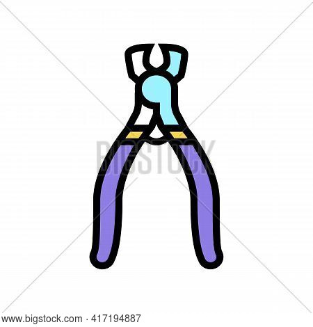 Cutter Jewellery Color Icon Vector. Cutter Jewellery Sign. Isolated Symbol Illustration