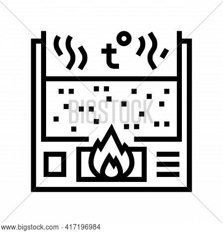 Decomposition Aluminium Production Line Icon Vector. Decomposition Aluminium Production Sign. Isolat
