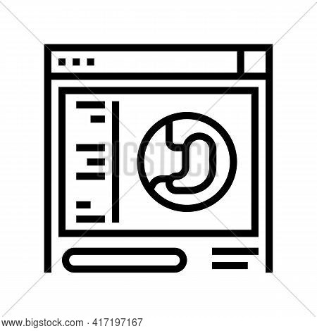 Inspection Bariatric Line Icon Vector. Inspection Bariatric Sign. Isolated Contour Symbol Black Illu