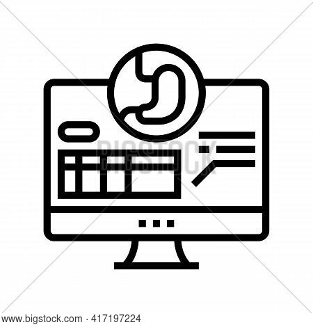 Result Bariatric Line Icon Vector. Result Bariatric Sign. Isolated Contour Symbol Black Illustration