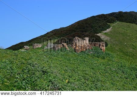 View Of Cuile Stancaridda Ruins, Under Punta Lu Caparoni