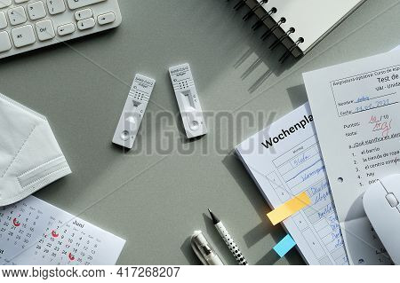 Back To School With Express Coronavirus Tests For Health And Safety. Fast Antigen Covid Tests, Calen