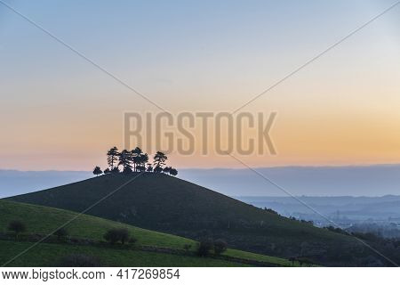 Beautiful Vibrant Sunrise Landscape Image Of Colmer's Hill In Dorset On A Spring Morning