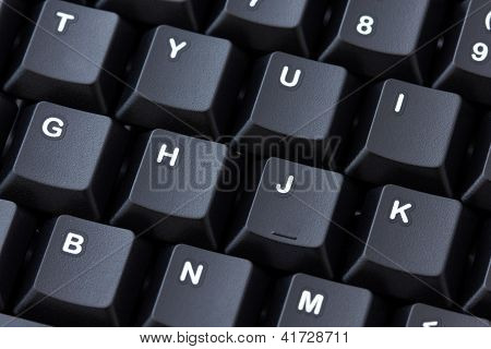 Sort tastatur Close-up