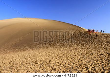 Ozvěna písek Hill. Dun Huang, Čína