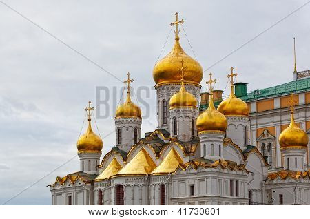 Arkhangelsk cathedral in Kremlin Moscow Russia