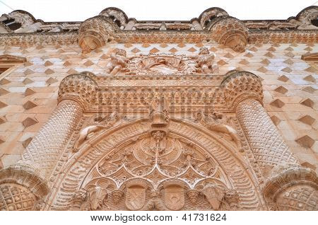 Fasad av Palace av hertigarna av infanteri i Guadalajara, Spanien