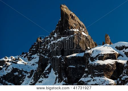 Porta Vescovo picco sul comprensorio sciistico di Arabba, Dolomiti, Italia