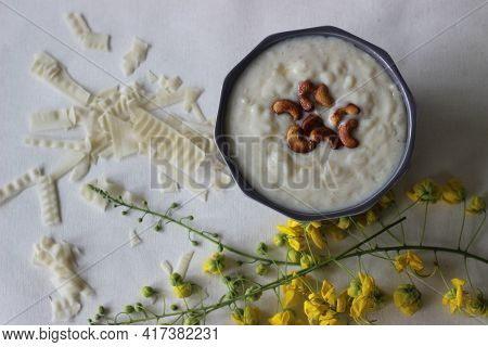 Rice Puddings Prepared In Traditional Kerala Style. A Popular Dessert Commonly Called Palada Pradham