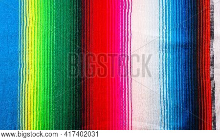 Cinco De Mayo Background Decorated Image Made From Mexican Blanket Stripes Or Poncho Serape Backgrou
