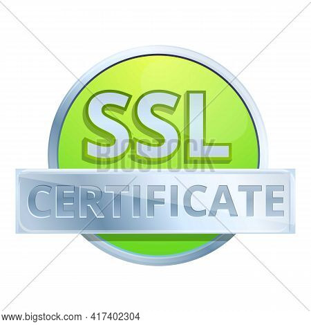 Internet Ssl Certificate Icon. Cartoon Of Internet Ssl Certificate Vector Icon For Web Design Isolat