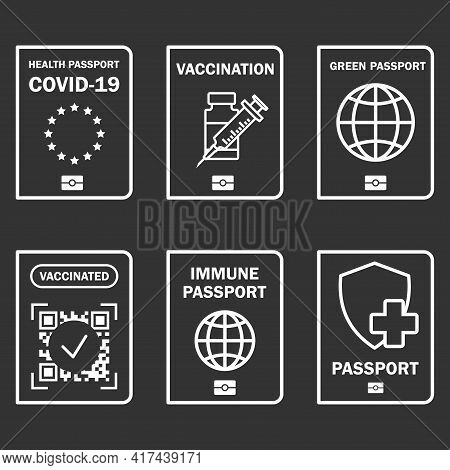 Travel Immune Document. Covid-19 Immunity Certificate For Safe Traveling Or Shopping. Control Covid-