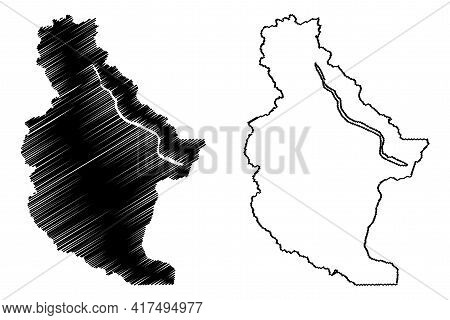 Chelan County, State Of Washington (u.s. County, United States Of America, Usa, U.s., Us) Map Vector