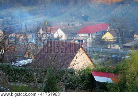 Radna village in Arad, Romania, Europe                             