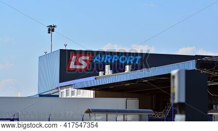 Warsaw, Poland. 19 April 2021. Sign Ls. Company Signboard Ls.