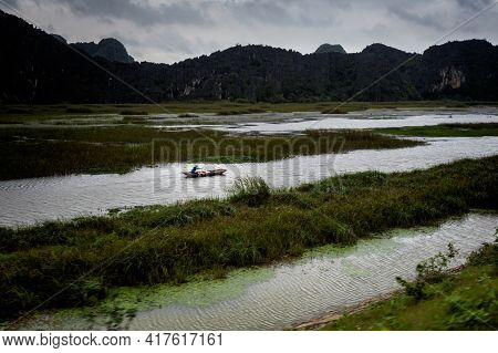 Tropical Tam Coc Vietnam Landscape