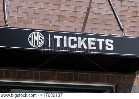 Indianapolis - Circa April 2021: Indianapolis Motor Speedway Ticket Office. Ims Is Preparing For The