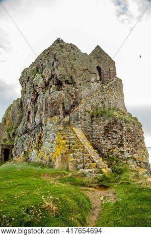 Saint Helier Hermitage Site With Medieval Chapel On Top, Bailiwick Of Jersey, Channel Islands