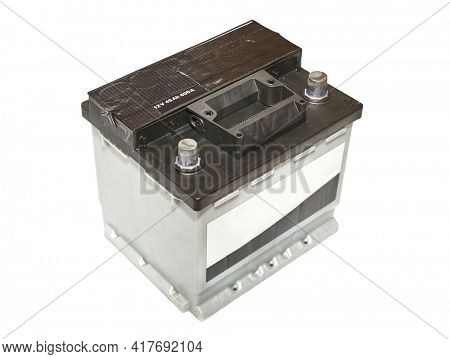 12 volt starter battery of a car