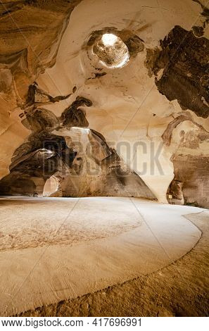 Bell Caves interior at Bet Guvrin, Israel.