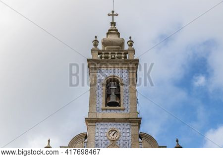 Mar, Esposende Near Braga, Portugal - October 21, 2020: Architectural Detail Of The Church Of S. Bar