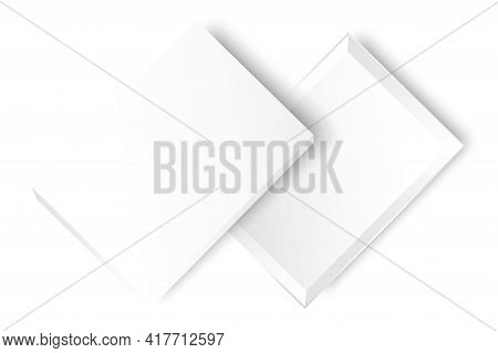 Empty Open Gift Box Template. Open Gift Box Isolated. Realistic 3d. Vector Illustration. Stock Image