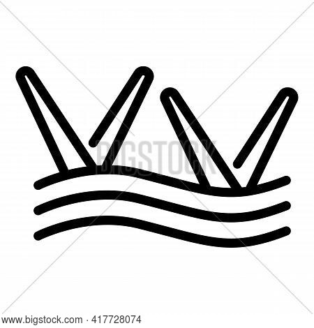 Synchronized Swimming Icon. Outline Synchronized Swimming Vector Icon For Web Design Isolated On Whi