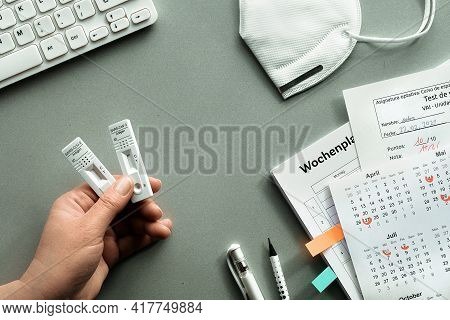 Back To School With Express Coronavirus Tests For Health And Safety. Fast Antigen Covid Tests, Calen