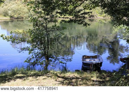 Castano Primo (mi), Italy - June 05, 2017: Ticino River, Castano Primo, Lombardy, Italy