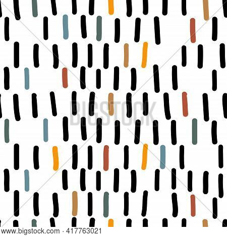 Doodle Pattern Dashes Vector & Photo (Free Trial) | Bigstock