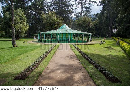 Nuwara Eliya, Sri Lanka - August 6, 2018: People Relaxing In The Public Victoria Park