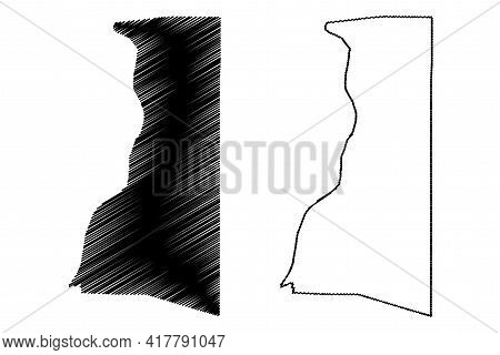 Brooke County, State Of West Virginia (u.s. County, United States Of America, Usa, U.s., Us) Map Vec