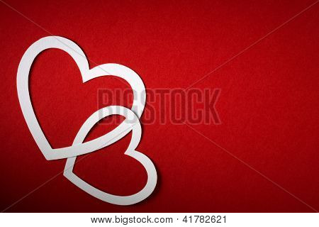 San Valentino day card carta taglio design, papercraft.