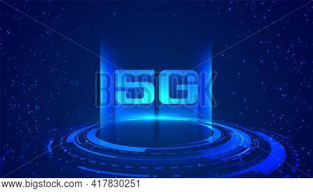 Superfast Internet Speed 5g Technology Concept Background