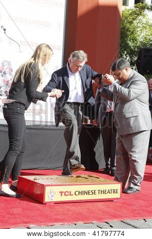 LOS ANGELES, CA - FEB 4: Robert De Niro na ceremoniálu, kde Robert De Niro je poctěn s rukou a 