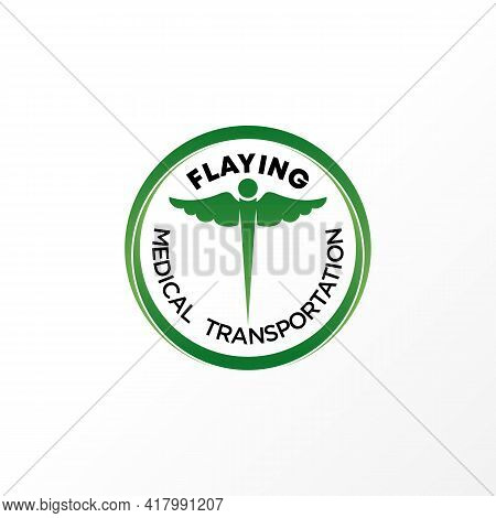 Wing Logo Vector Stock. Stick Abstract Design Concept. Can Be Used As A Symbol Related To Health.