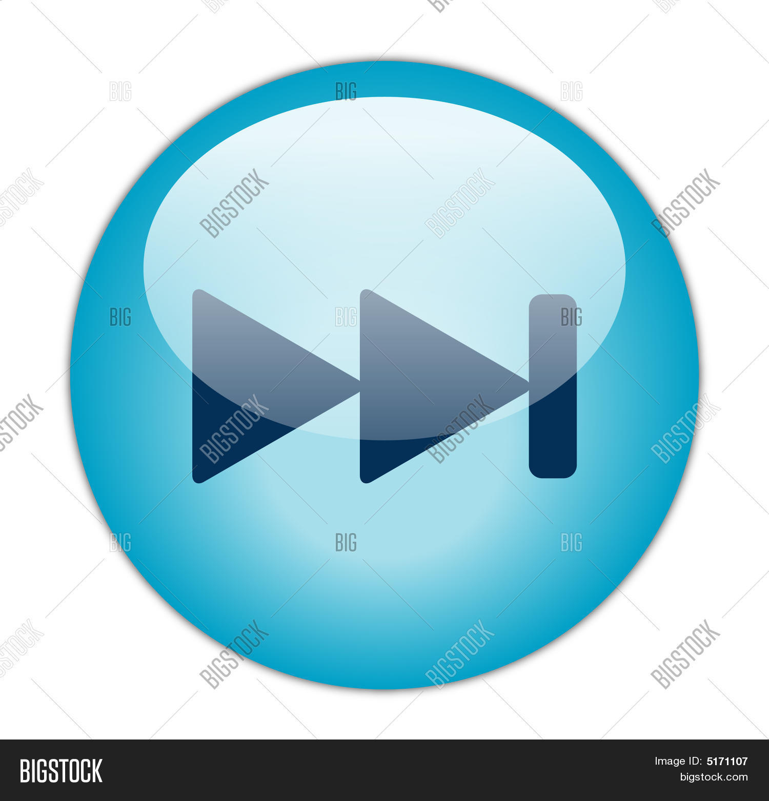 Glassy BLue Next Icon Image & Photo (Free Trial) | Bigstock
