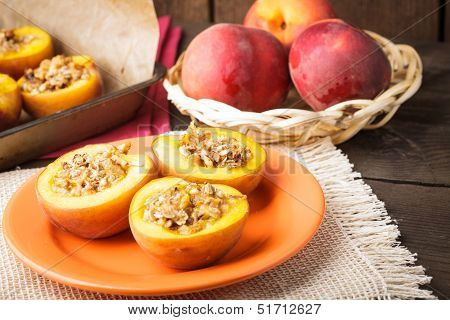 Stuffed Baked Peaches