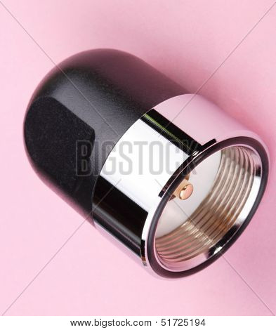 Radio Connector On Pink Background