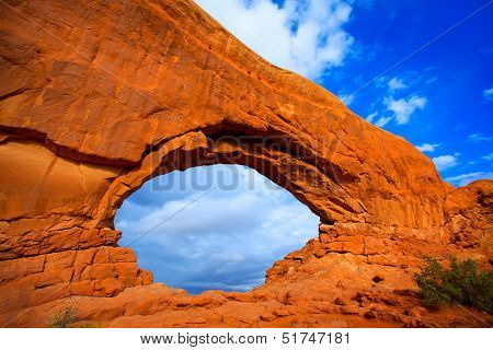 Arches National Park North Window section in Moab Utah USA