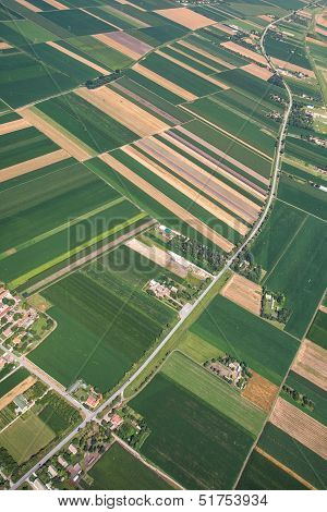 airview of the field