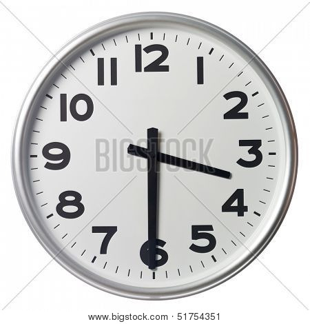 Half past three