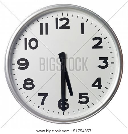 Half past five