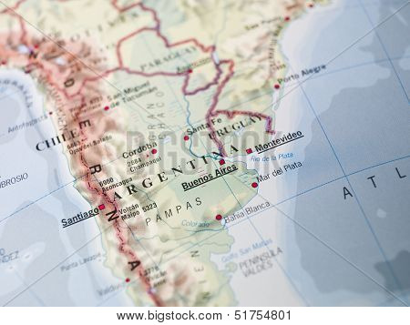 Map of South America