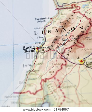 Map of Bayrut