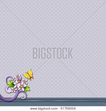 purple template butterfly