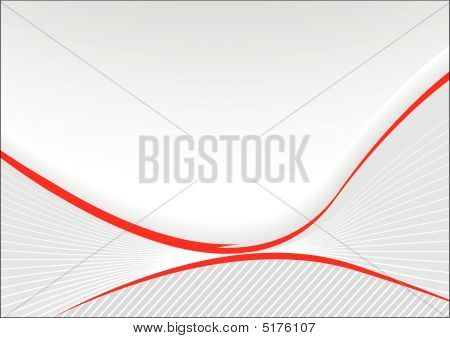 Grey Card With Red Lines