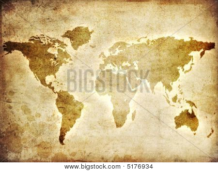 Kaart van de wereld